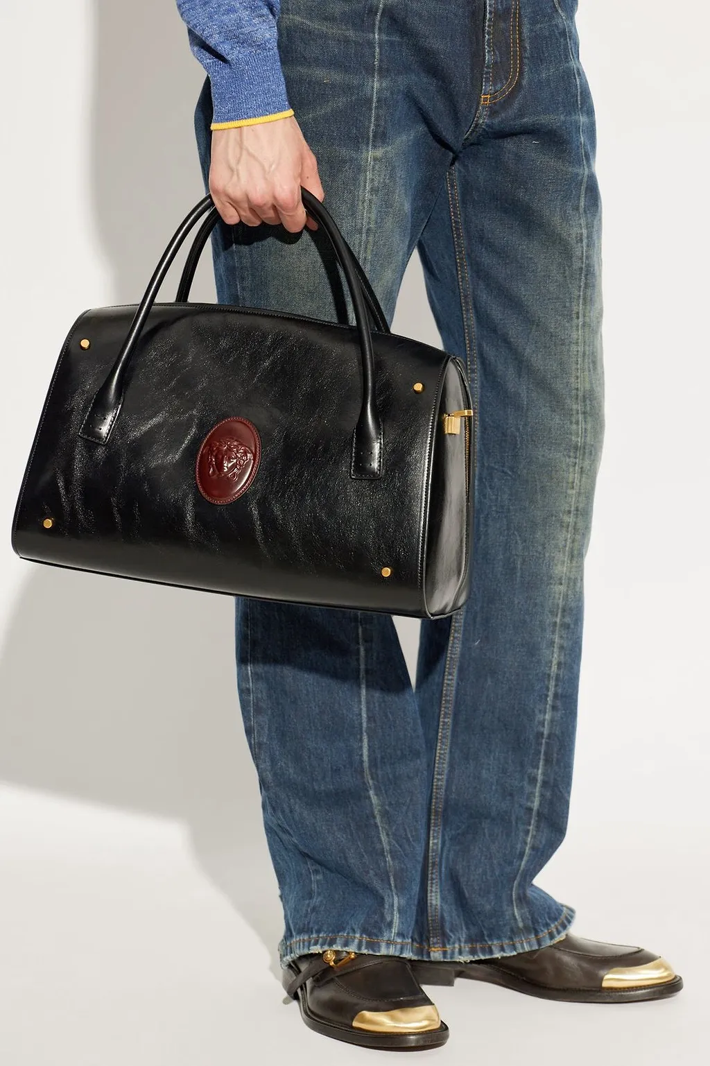 Versace Roomy Large Shoulder Bag