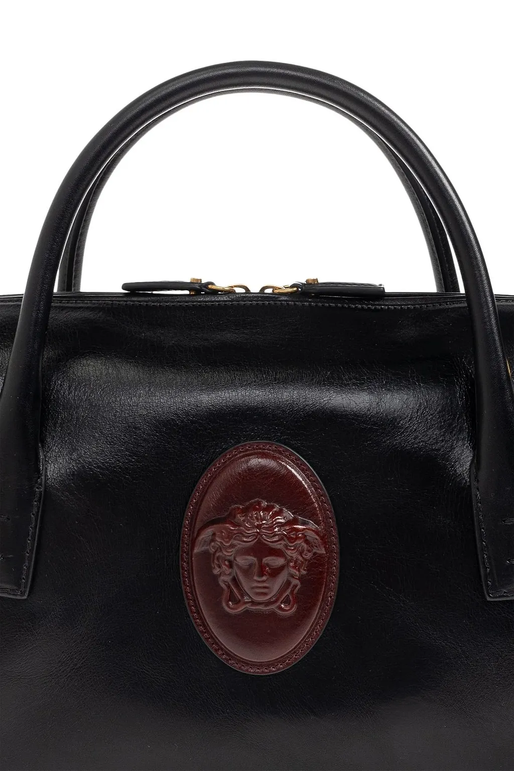 Versace Romy Logo Patch Tote Bag
