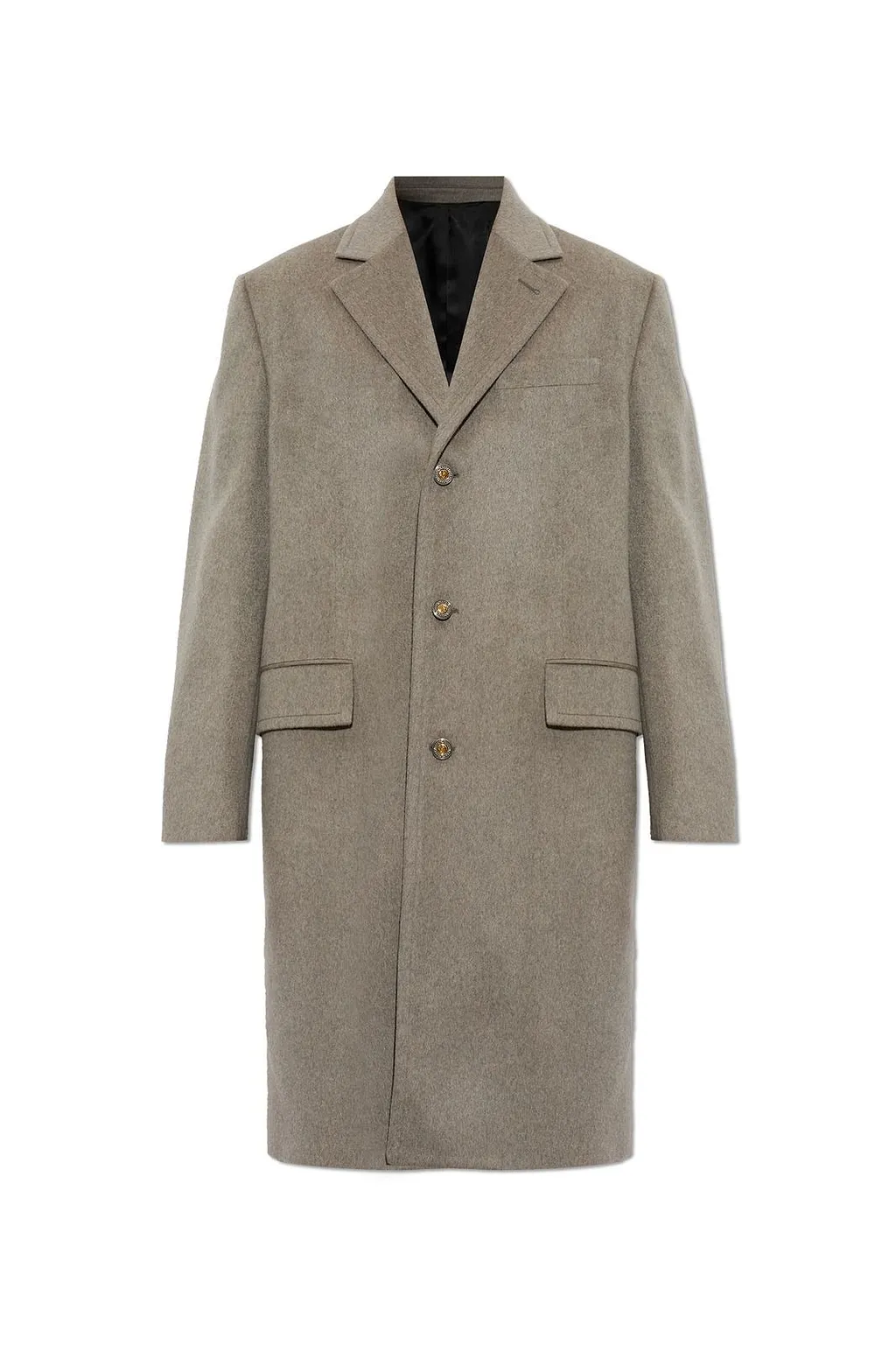Versace Single-Breasted Long Coat