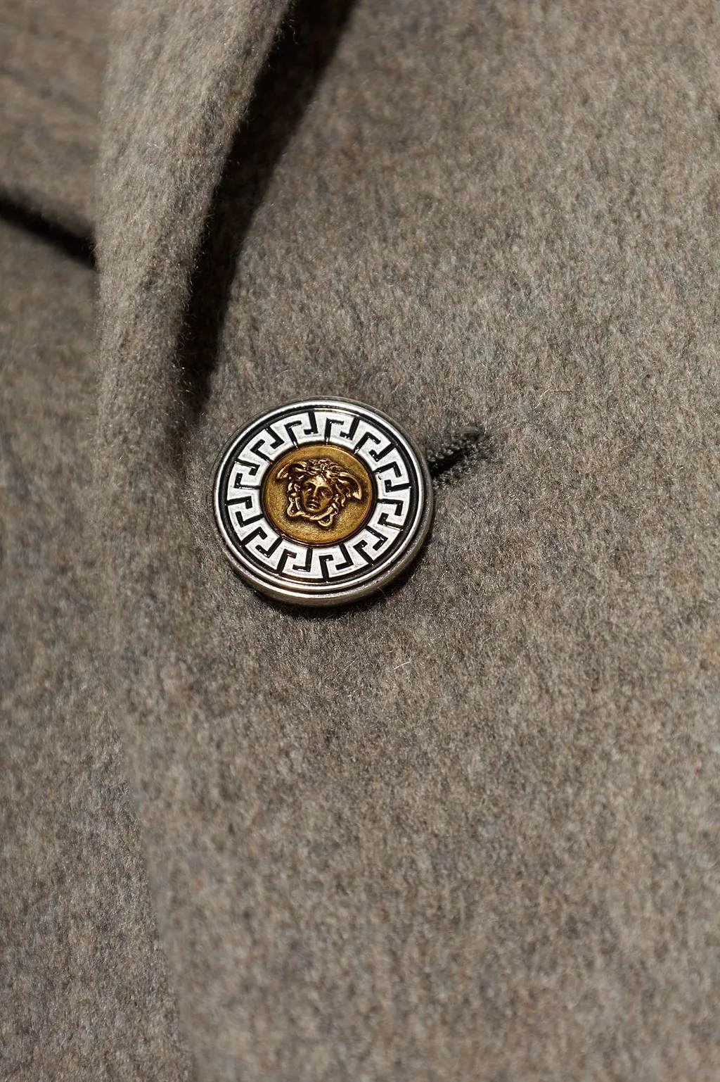 Versace Single-Breasted Long Coat