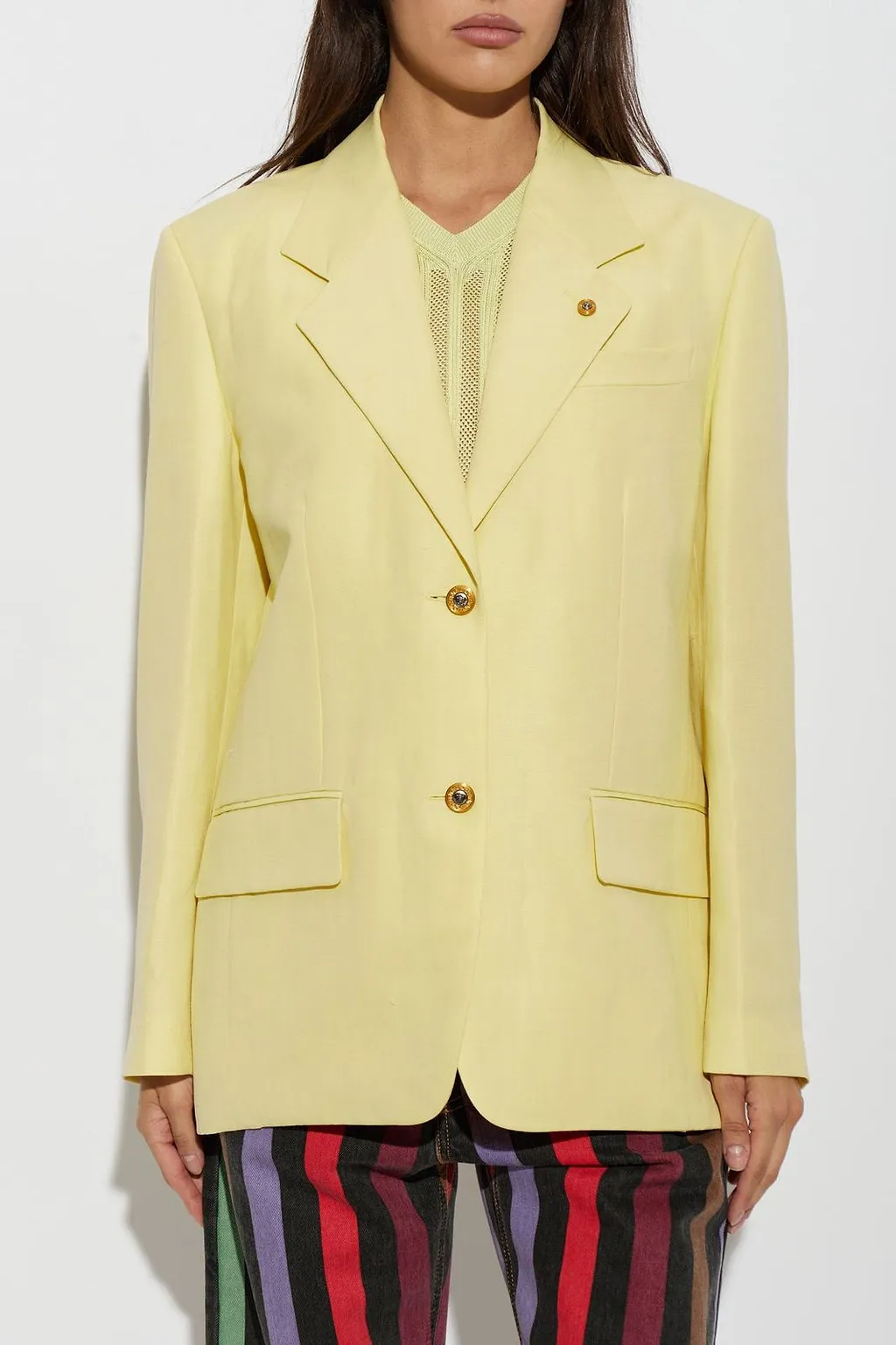 Versace Single Vent Tailored Blazer