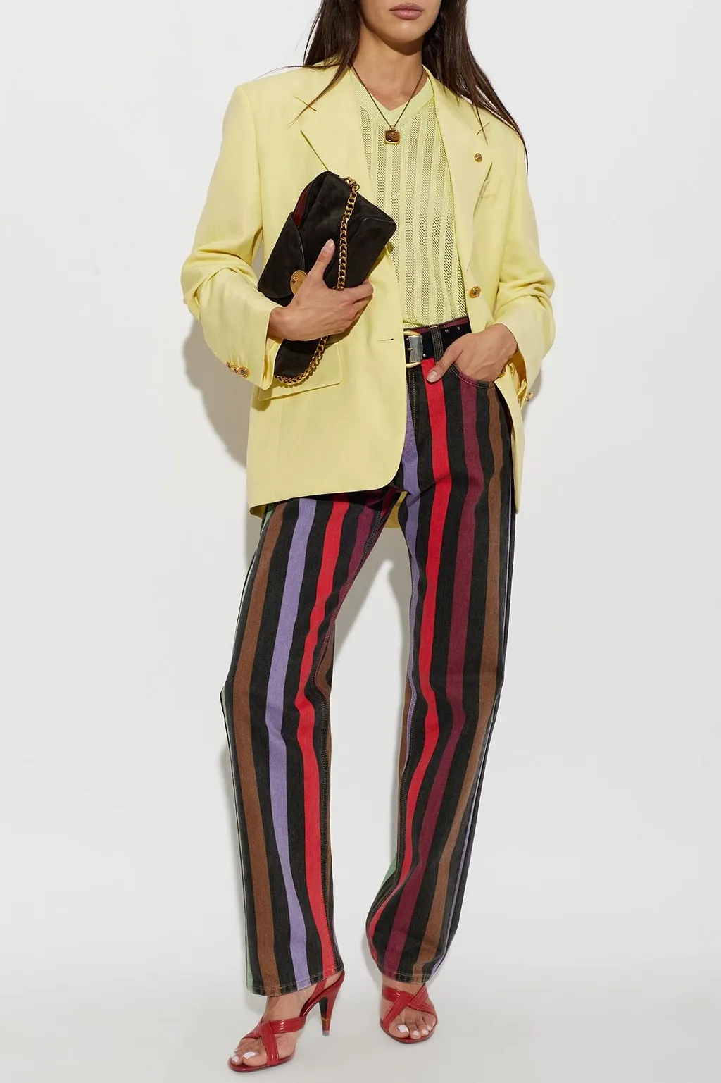 Versace Single Vent Tailored Blazer