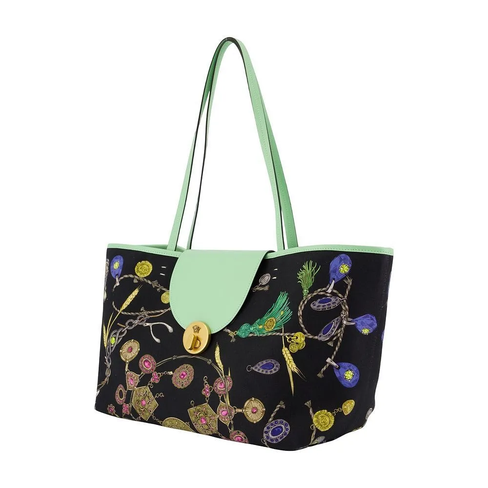 Versace St Broken Jewels Small Tote Bag