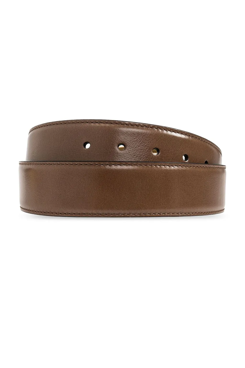 Versace Square-Buckle Leather Belt