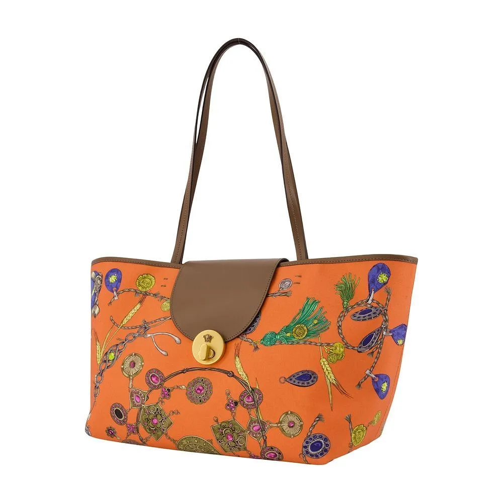 Versace St Broken Jewels Small Tote Bag