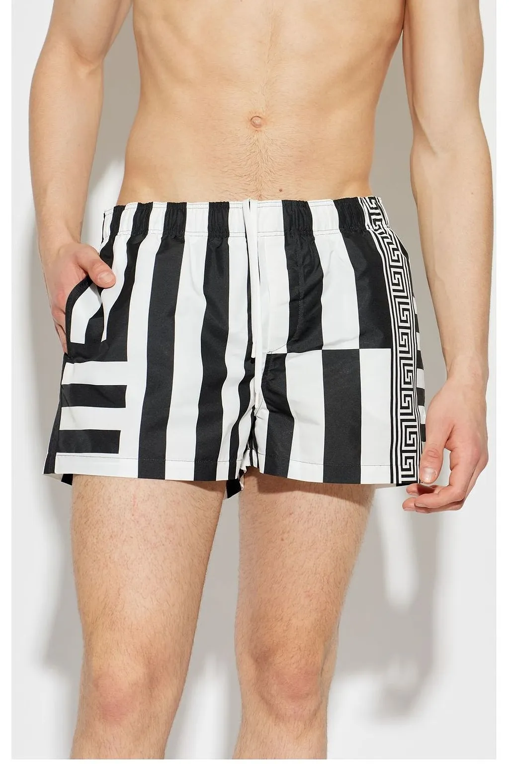 Versace Striped Swim Shorts