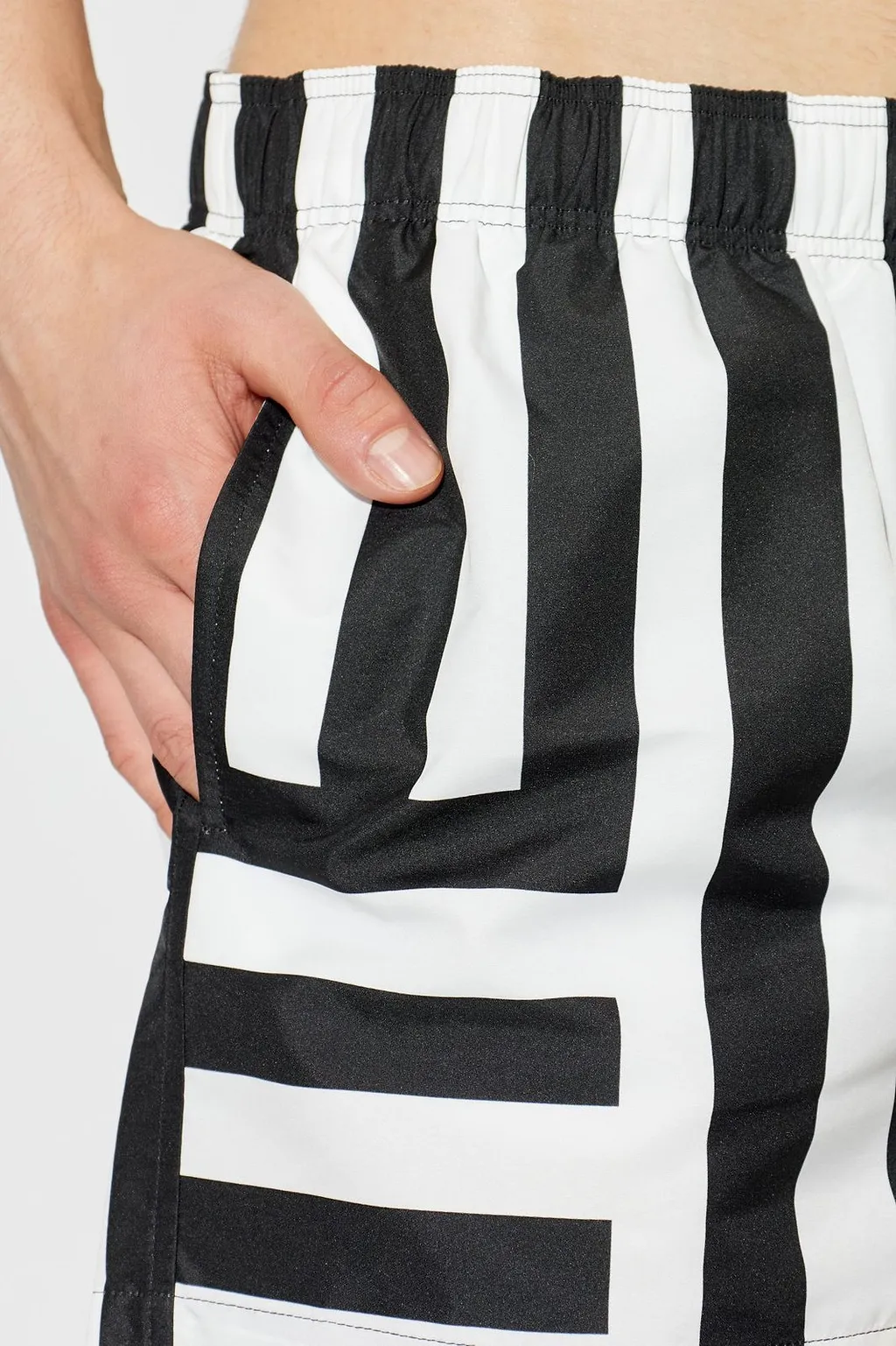 Versace Striped Swim Shorts