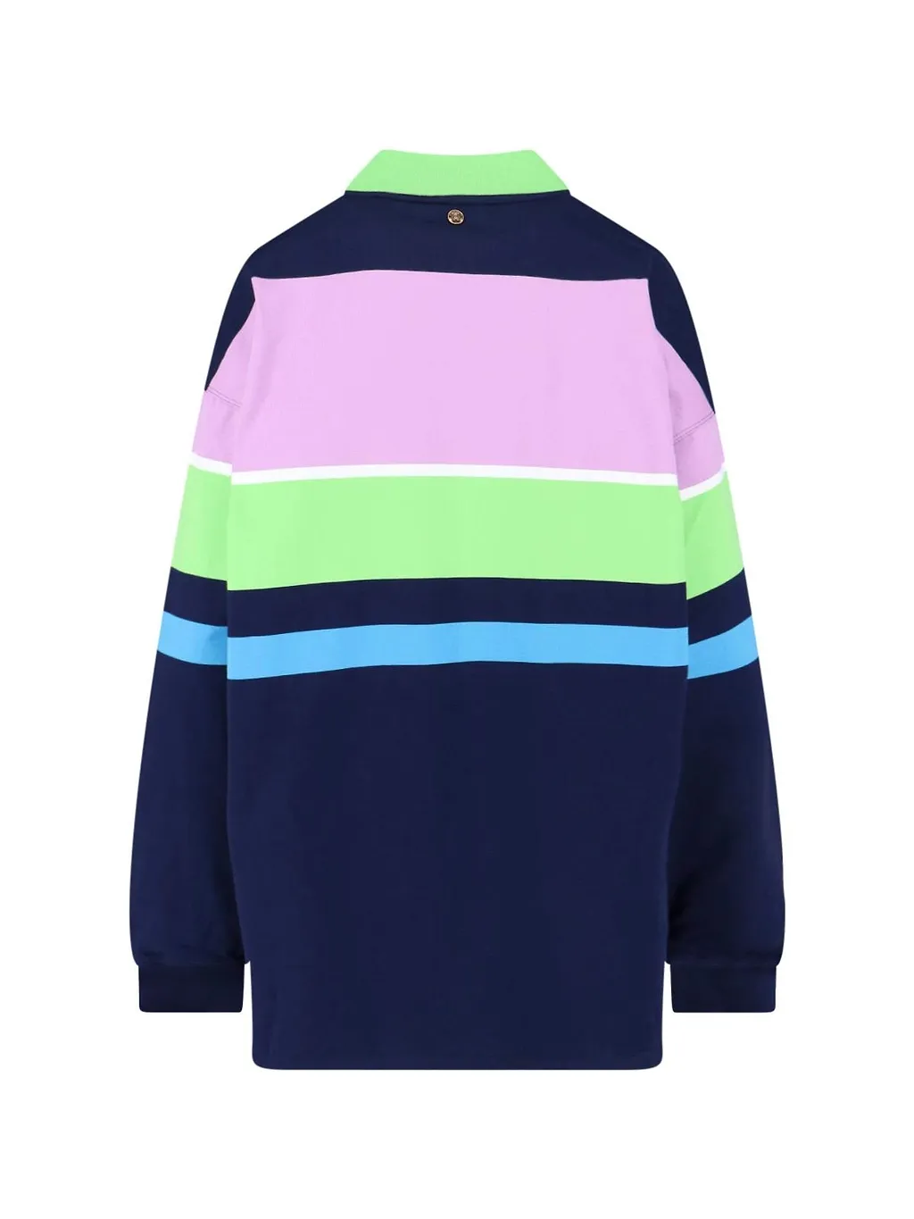 Versace Striped Knitted Polo Jumper