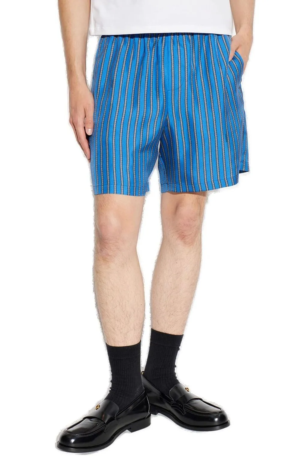 Versace Striped Twill Shorts