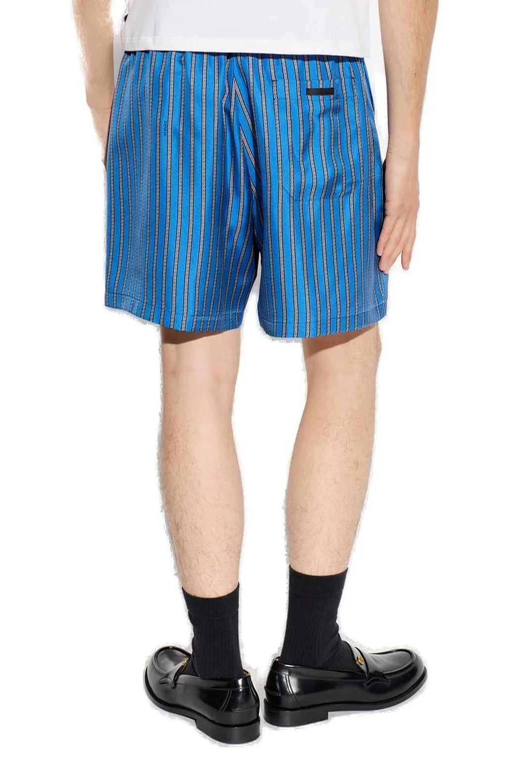 Versace Striped Twill Shorts