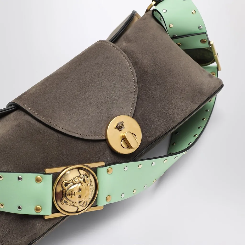 Versace Studded Chain Shoulder Bag