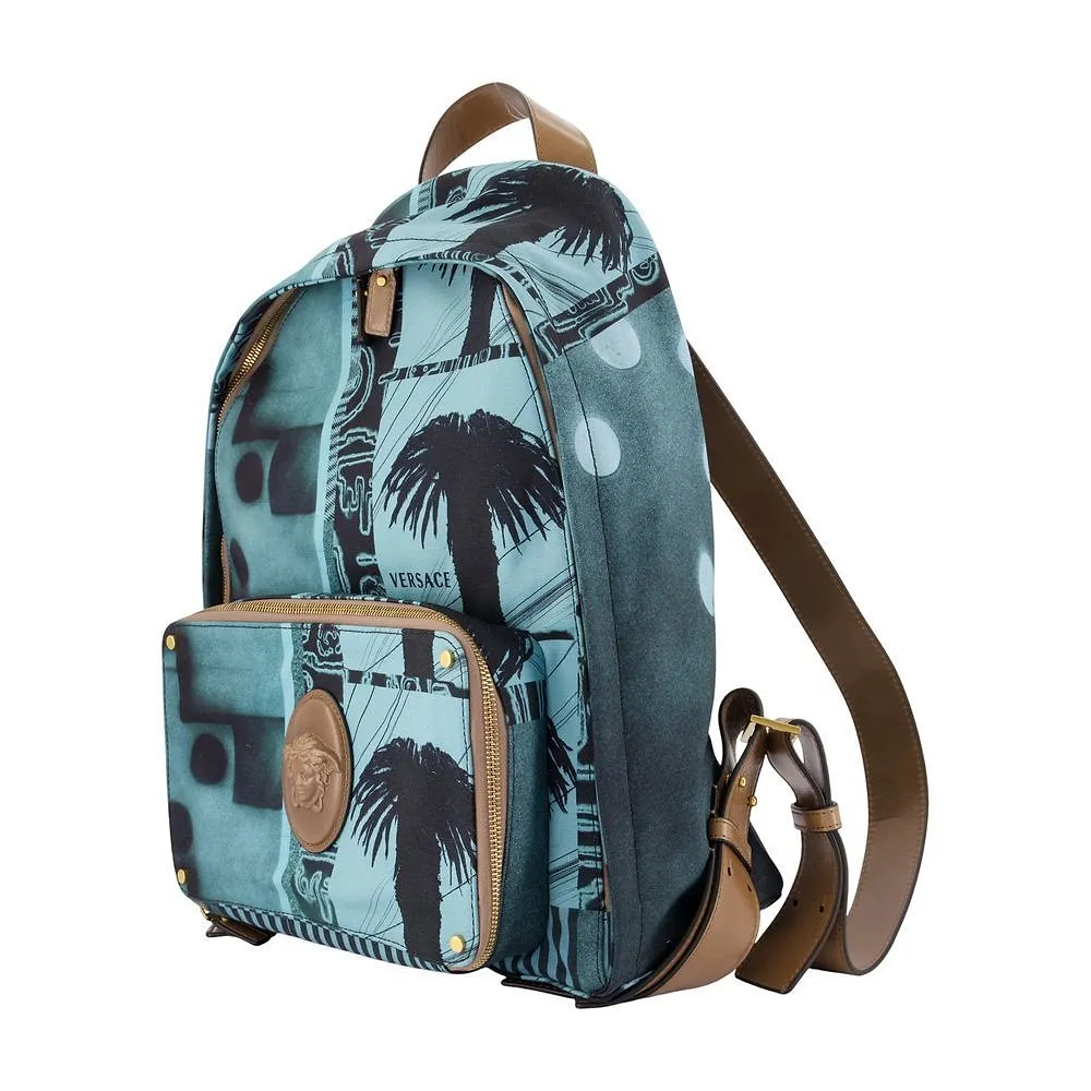 Versace Sunset Palms Printed Backpack