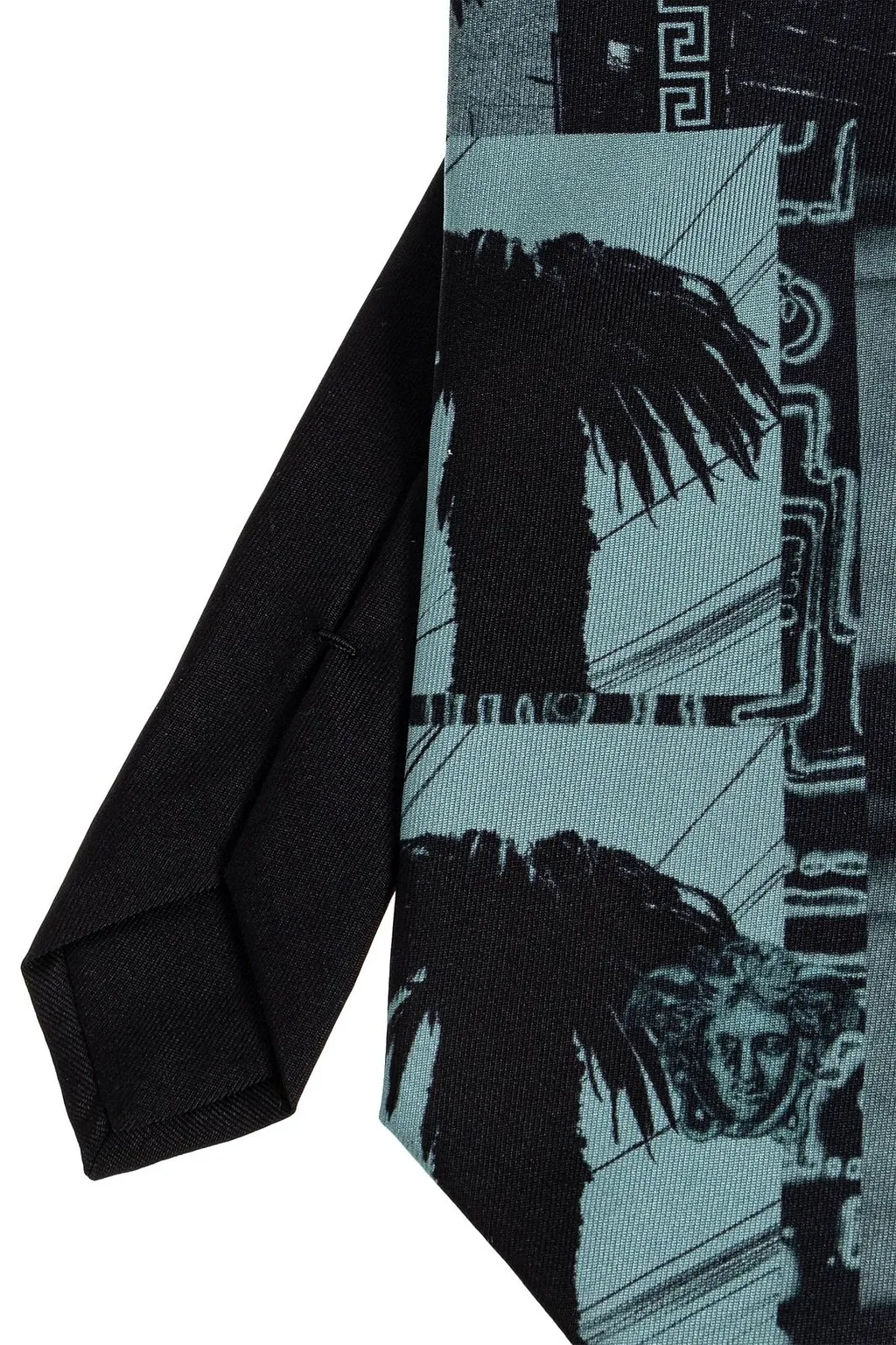 Versace Sunset Palms Print Tie