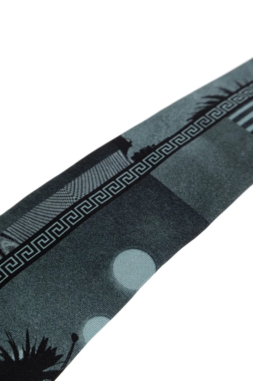 Versace Sunset Palms Print Tie