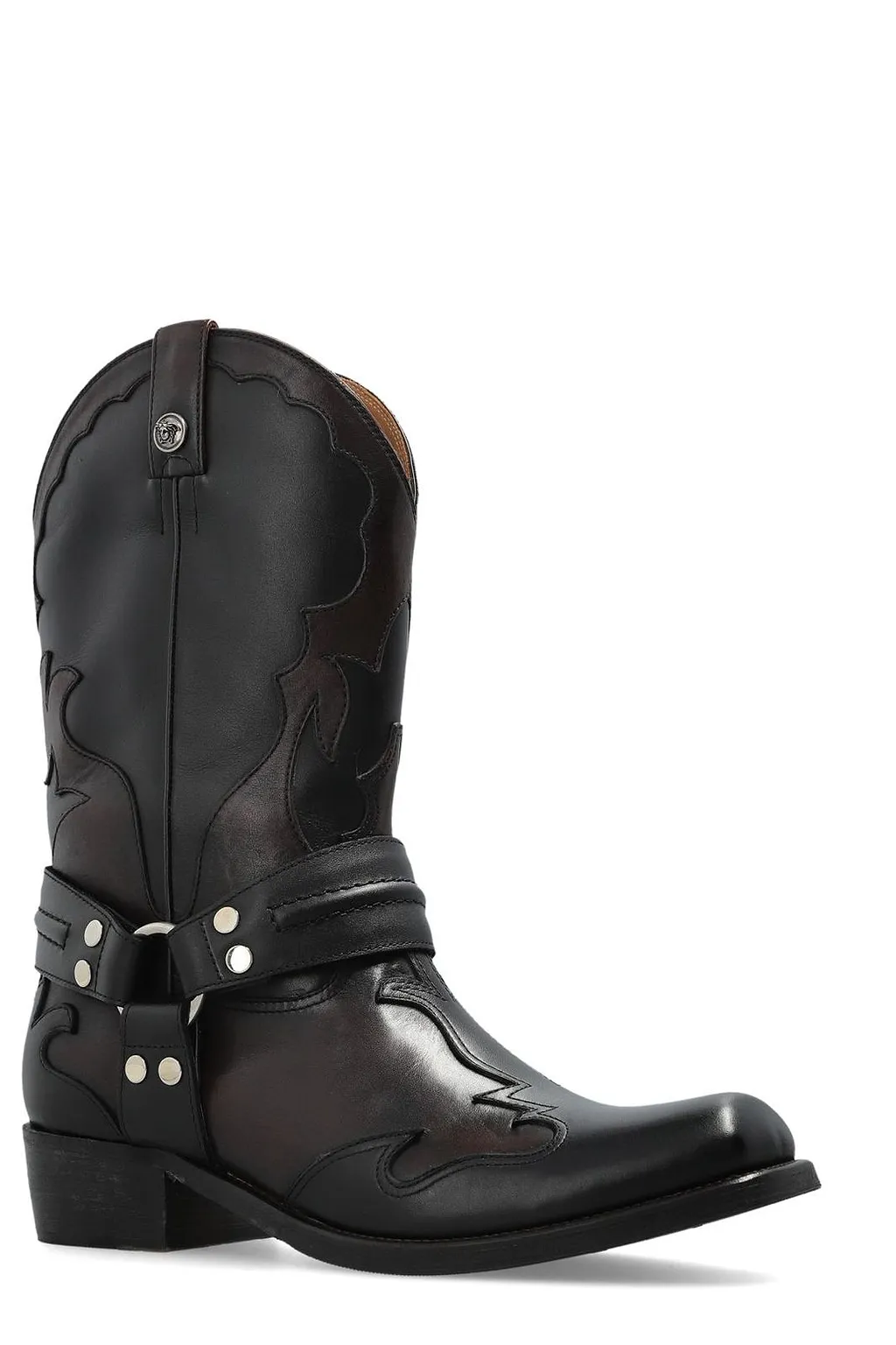 Versace Sylvester Harness Cowboy Boots