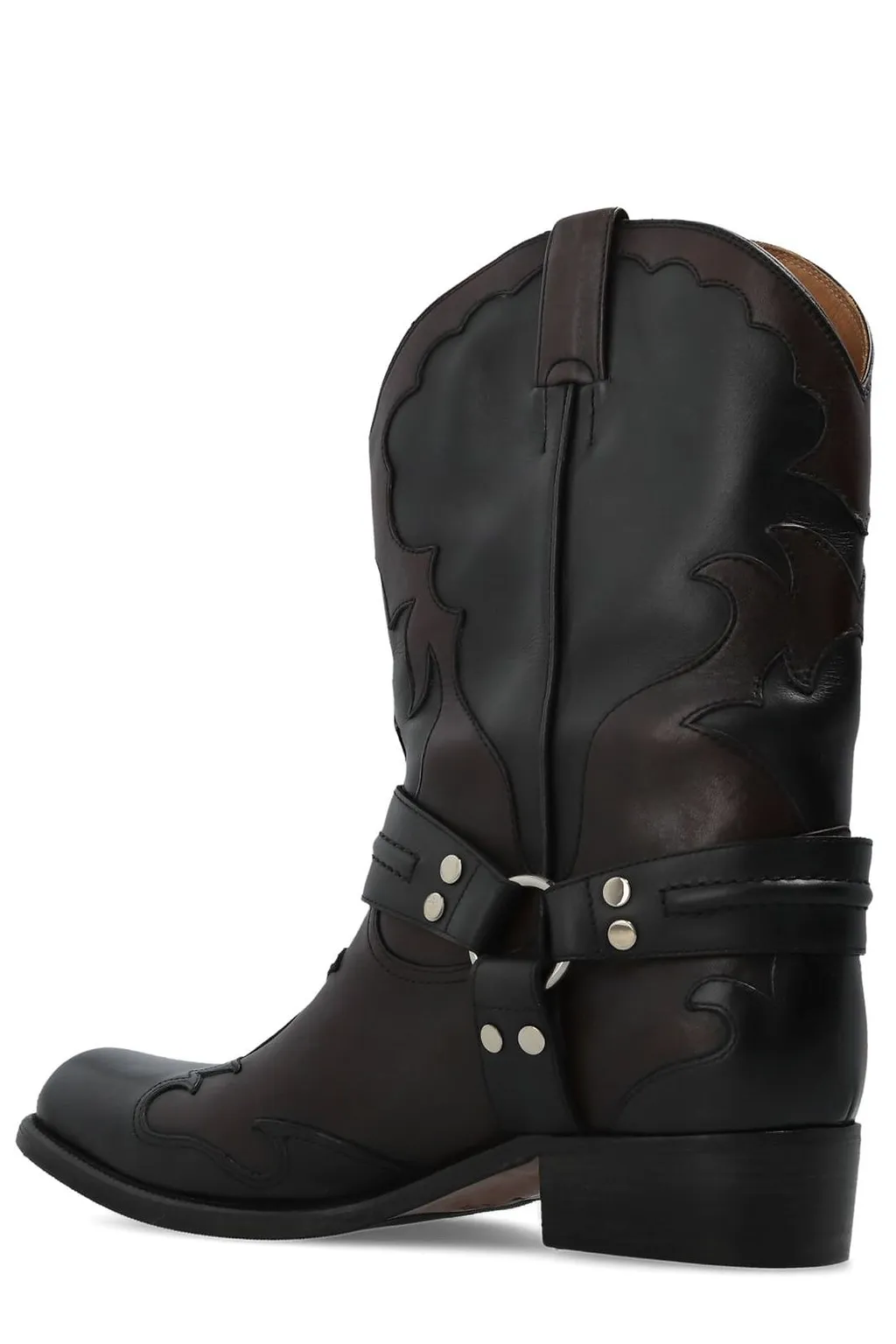 Versace Sylvester Harness Western Boots