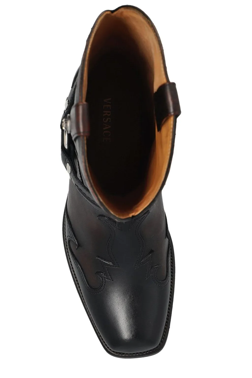 Versace Sylvester Harness Cowboy Boots