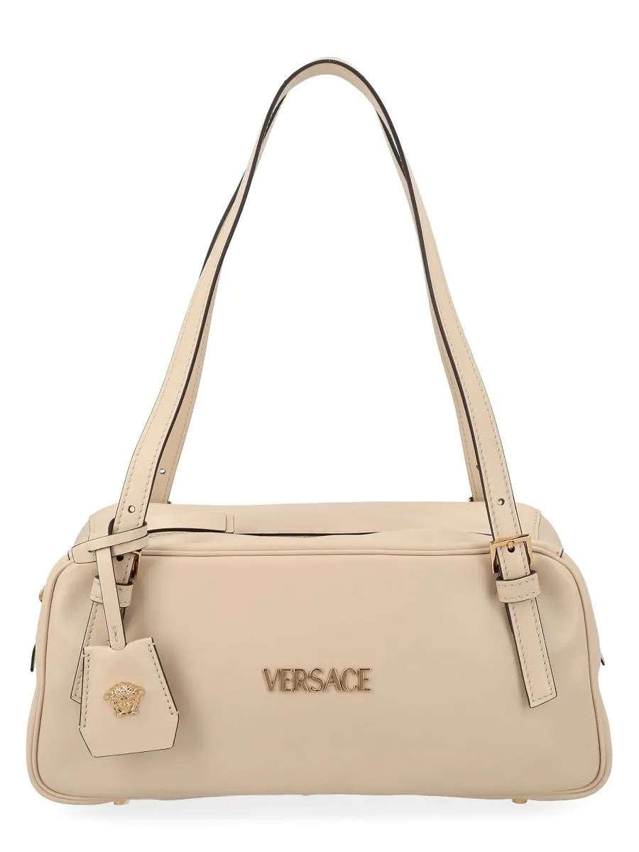 Versace Tag Logo Shoulder Bag