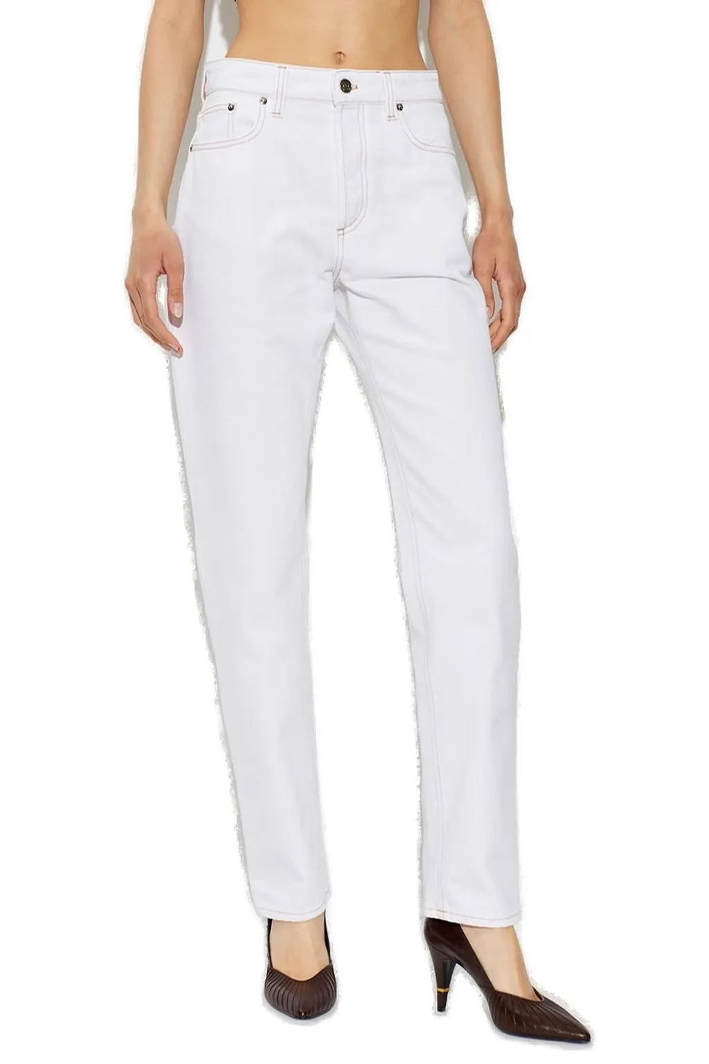 Versace High-Waist Tapered-Leg Jeans