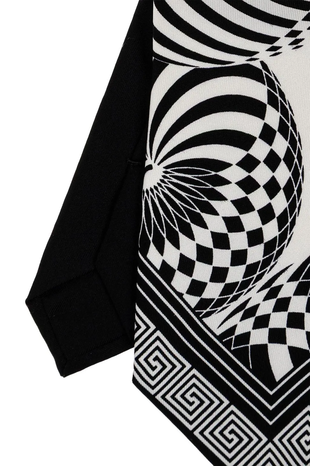 Versace Teatro Optical-Print Tie