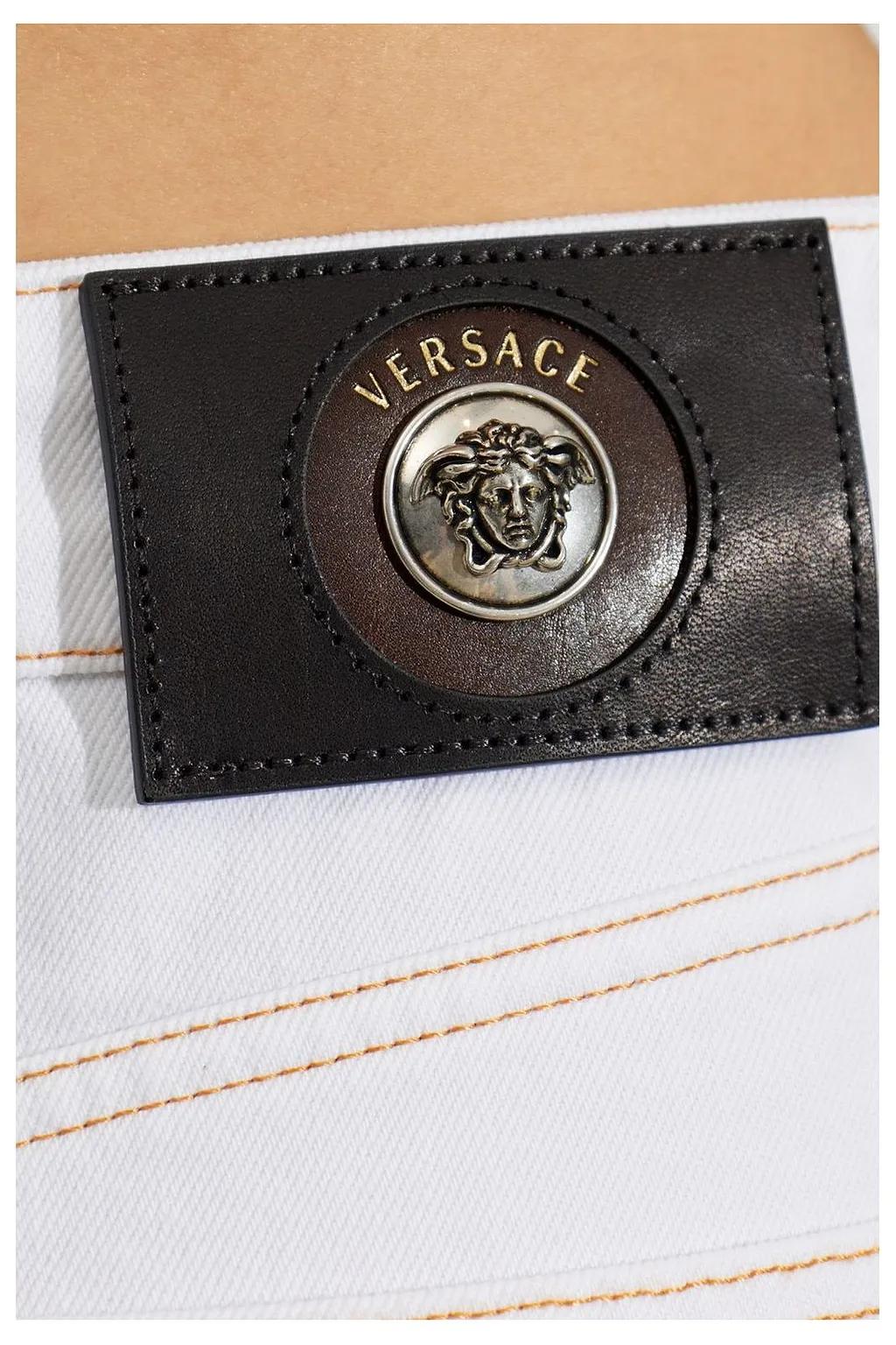 Versace High-Waist Tapered-Leg Jeans