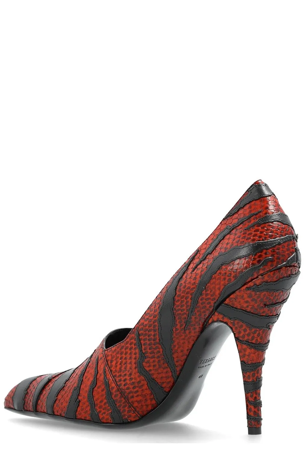 Versace Tigre Pattern Heeled Pumps