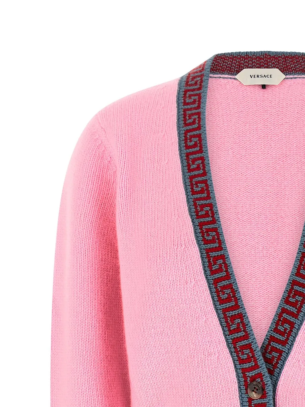 Versace V-Neck Button-Up Cardigan