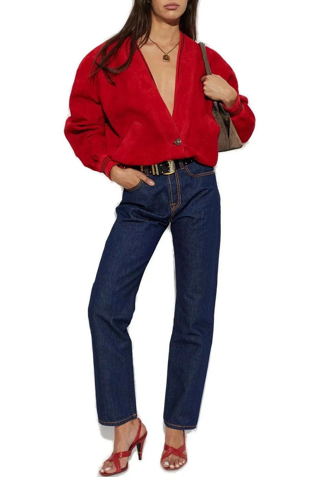 Versace V-Neck Buttoned Jacket