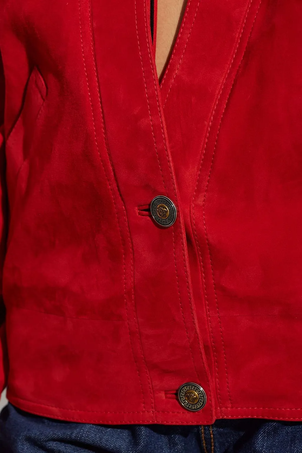 Versace V-Neck Buttoned Jacket