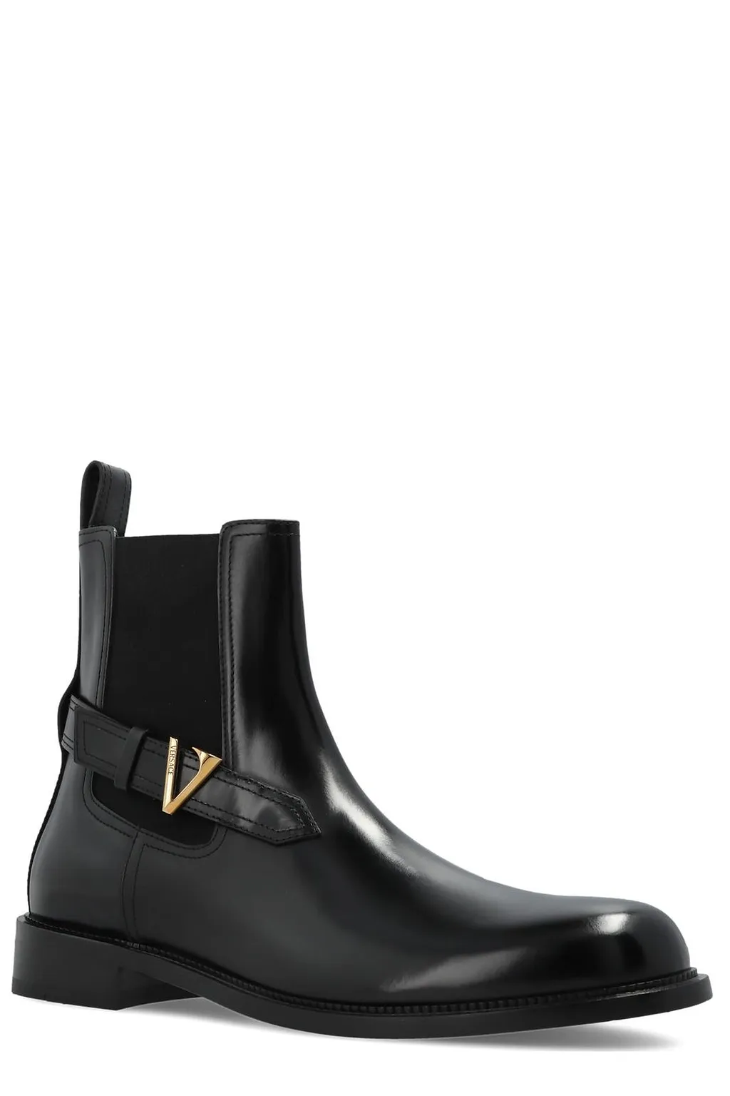 Versace V-Plaque Chelsea Boots