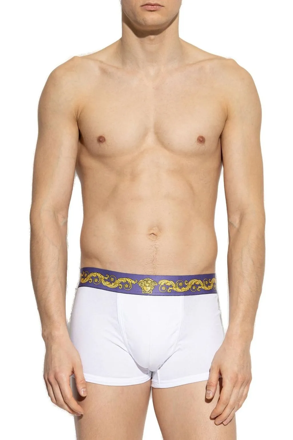 Versace Barocco-Printed Trunks