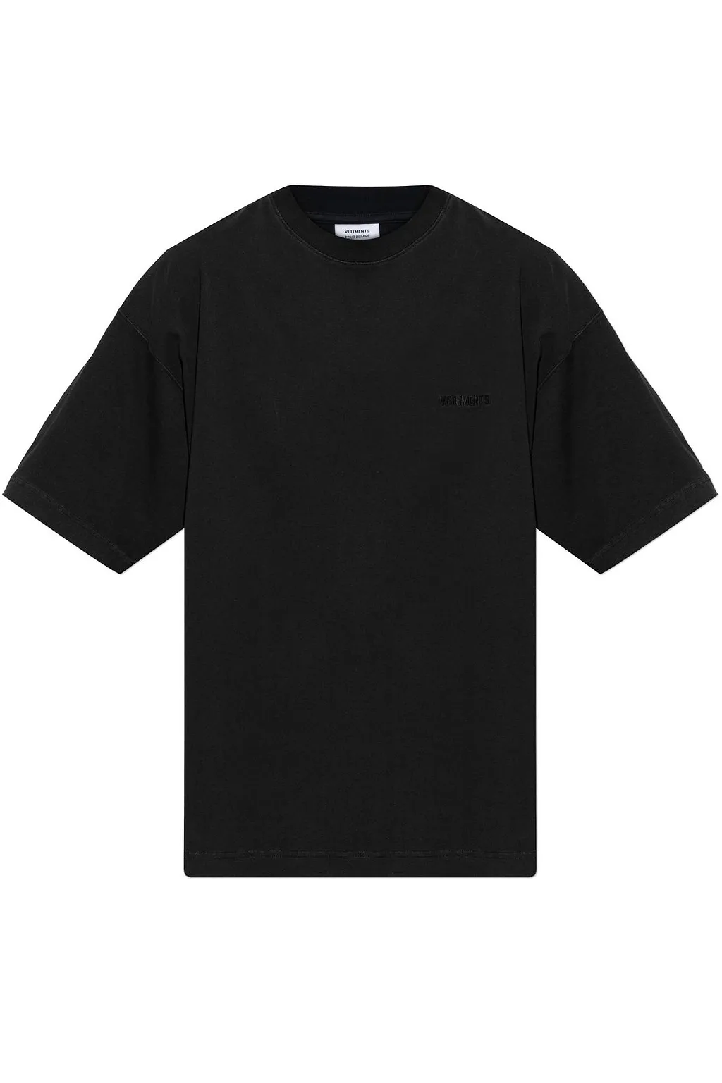 Vetements Logo Embroidered Crewneck T-Shirt