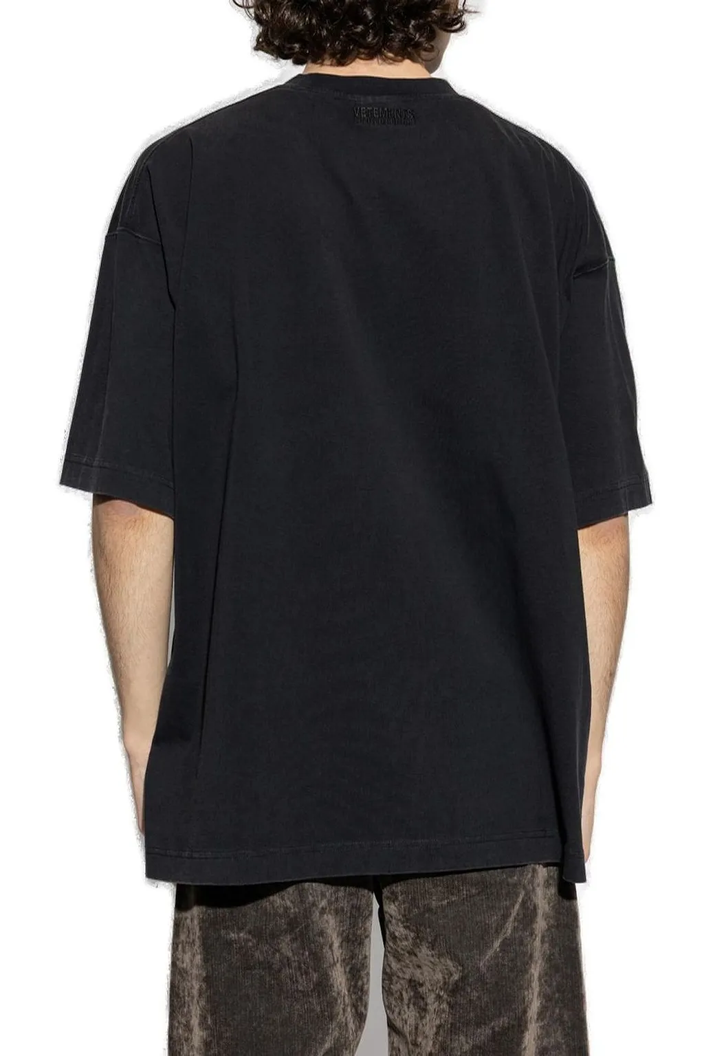 Vetements Logo Embroidered Crewneck T-Shirt