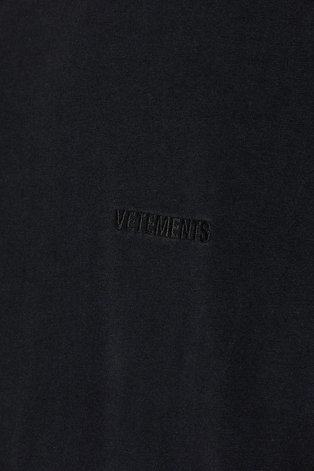 Vetements Logo Embroidered Crewneck T-Shirt
