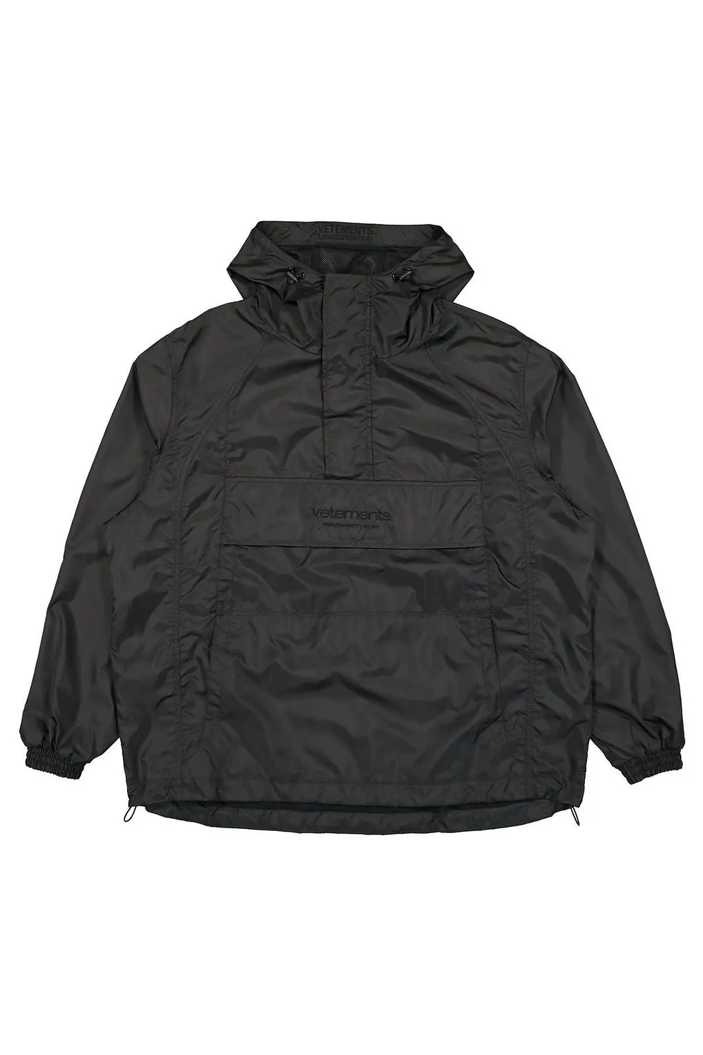 Vetements Logo-Embroidered Half-Zip Jacket