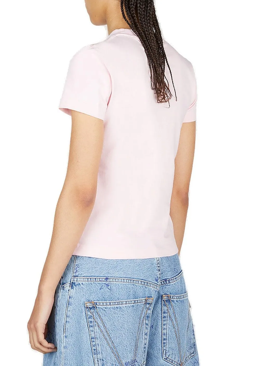 Vetements Logo Embroidered Crewneck T-Shirt