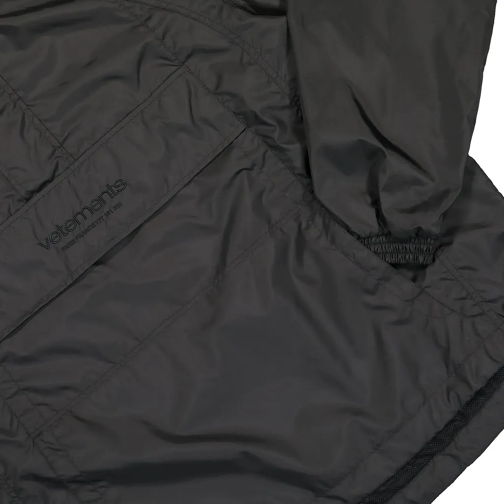 Vetements Logo-Embroidered Half-Zip Jacket