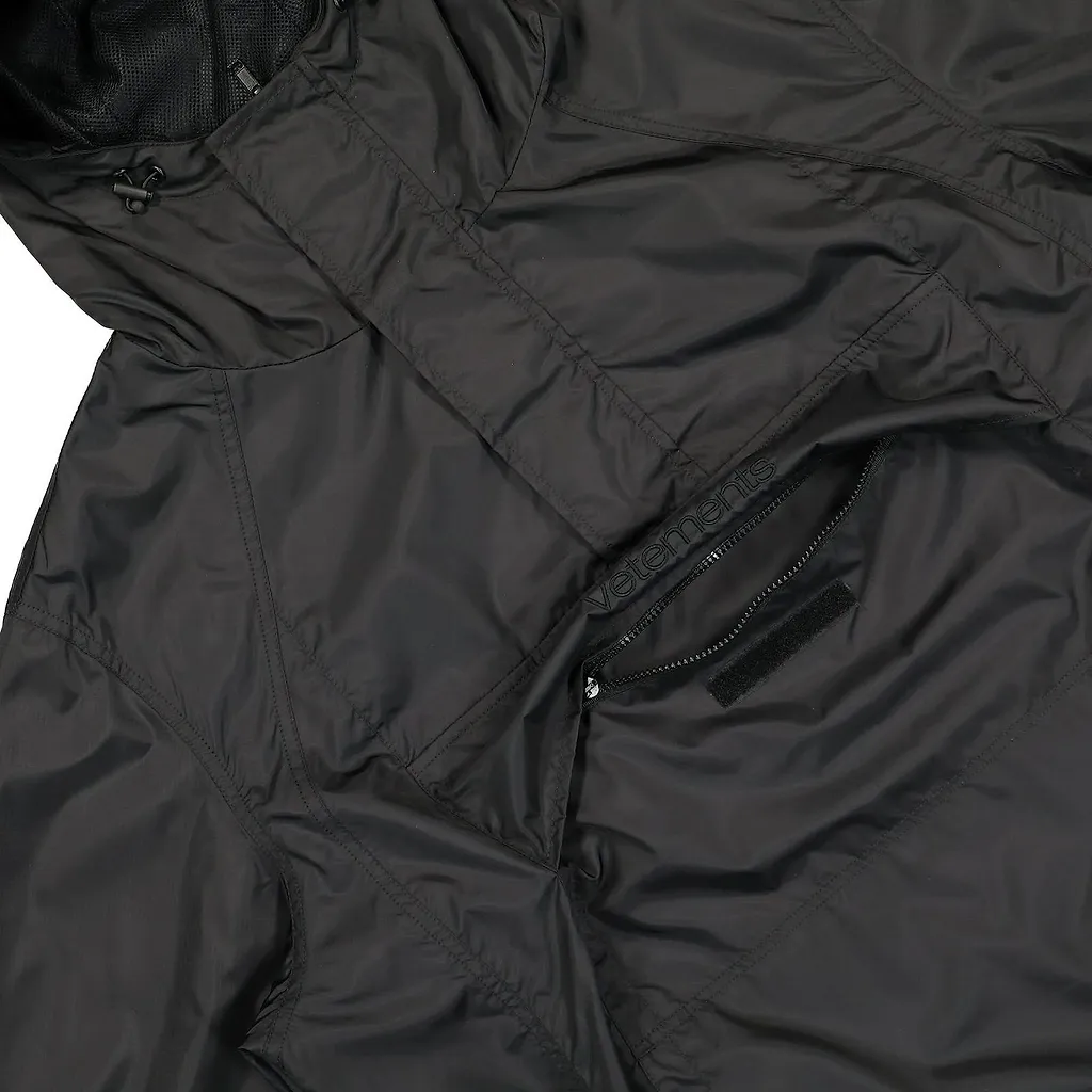 Vetements Logo-Embroidered Half-Zip Jacket
