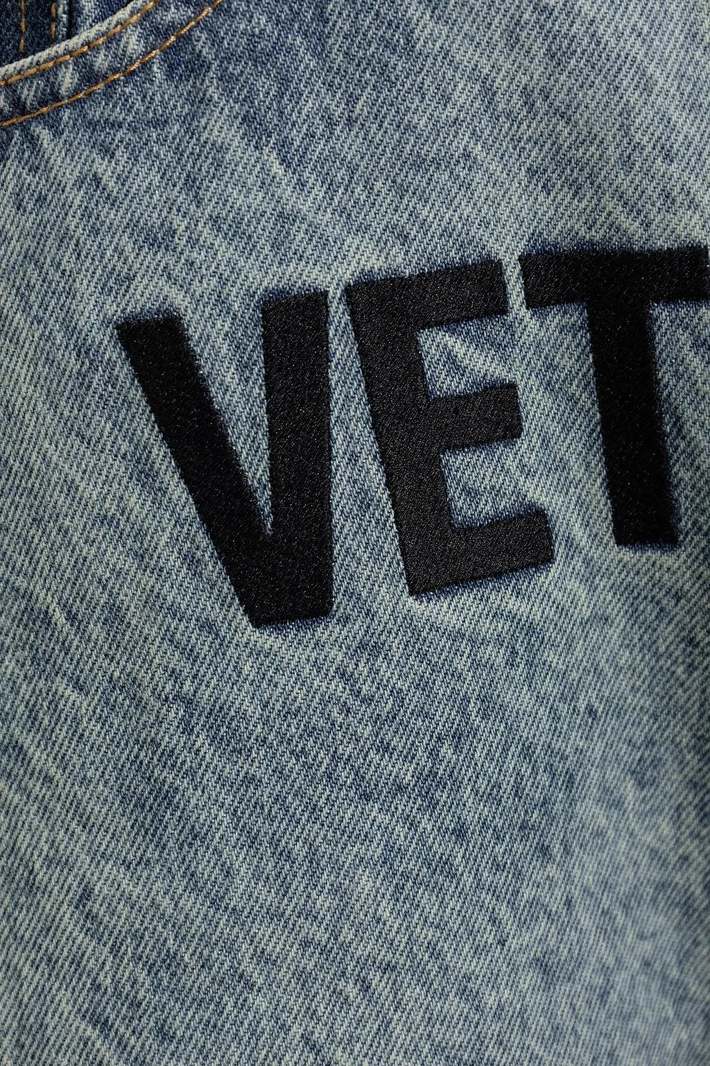 Vetements Logo Embroidered Jeans