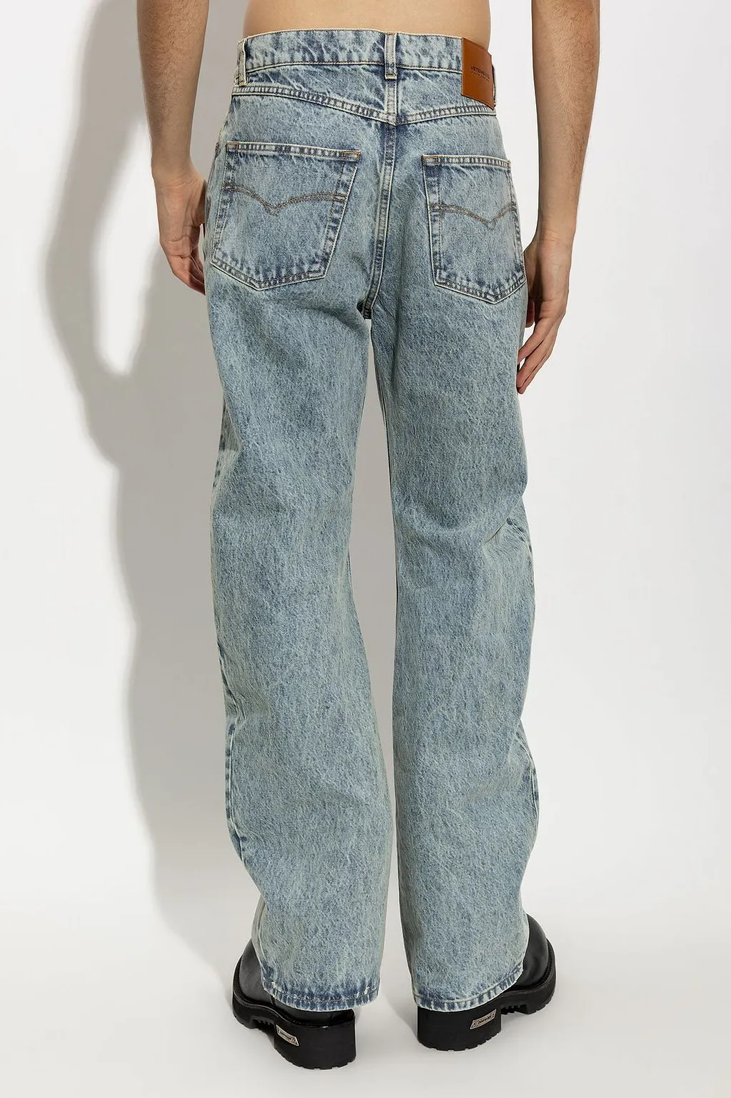 Vetements Logo Embroidered Jeans