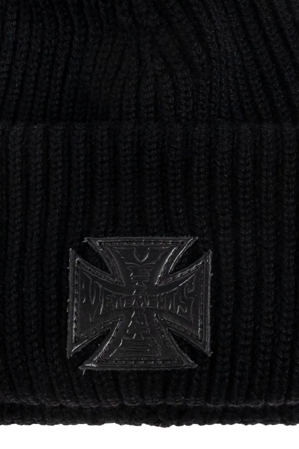 Vetements Logo Patch Knit Beanie
