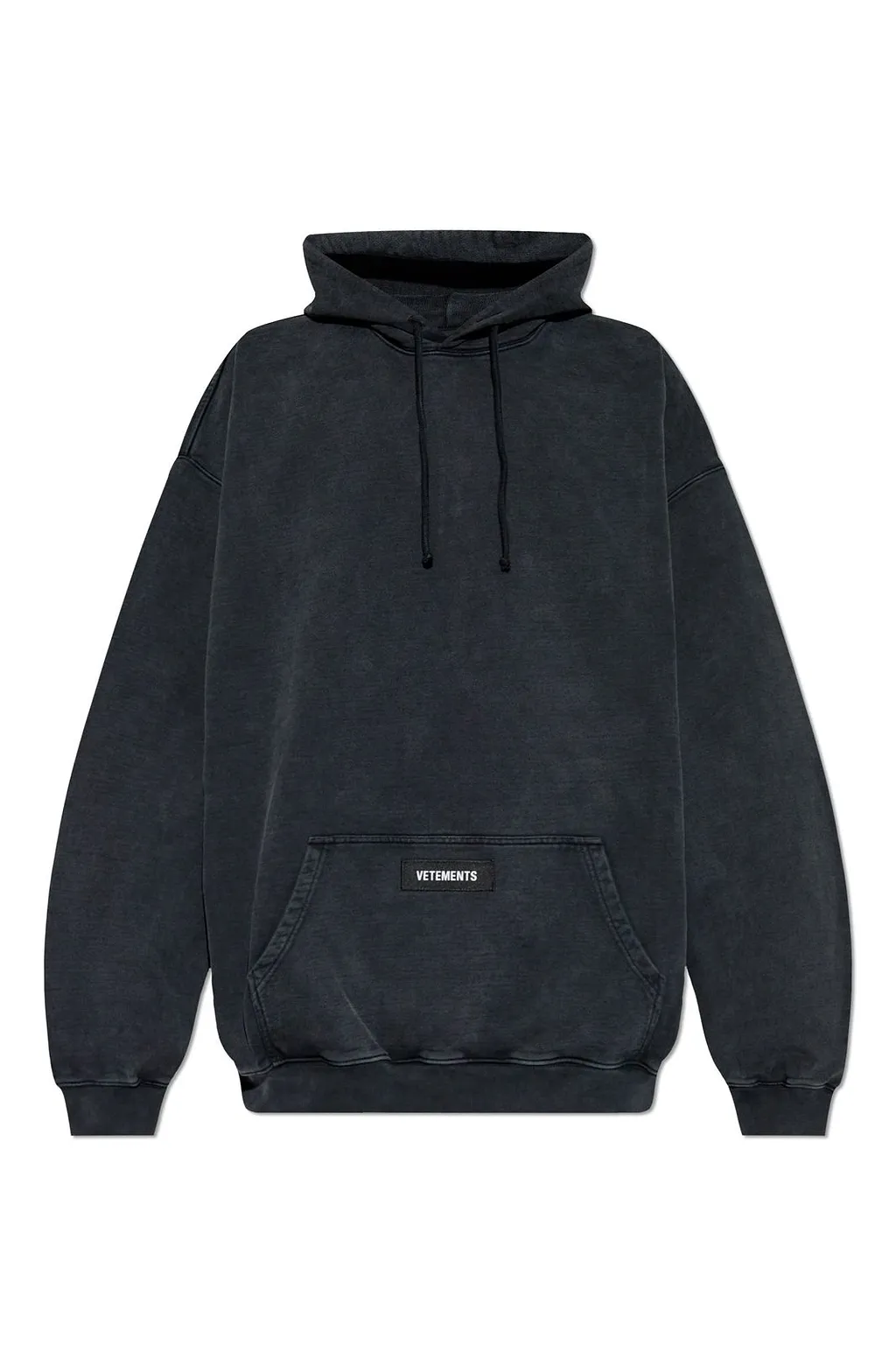 Vetements Logo Patch Drawstring Hoodie