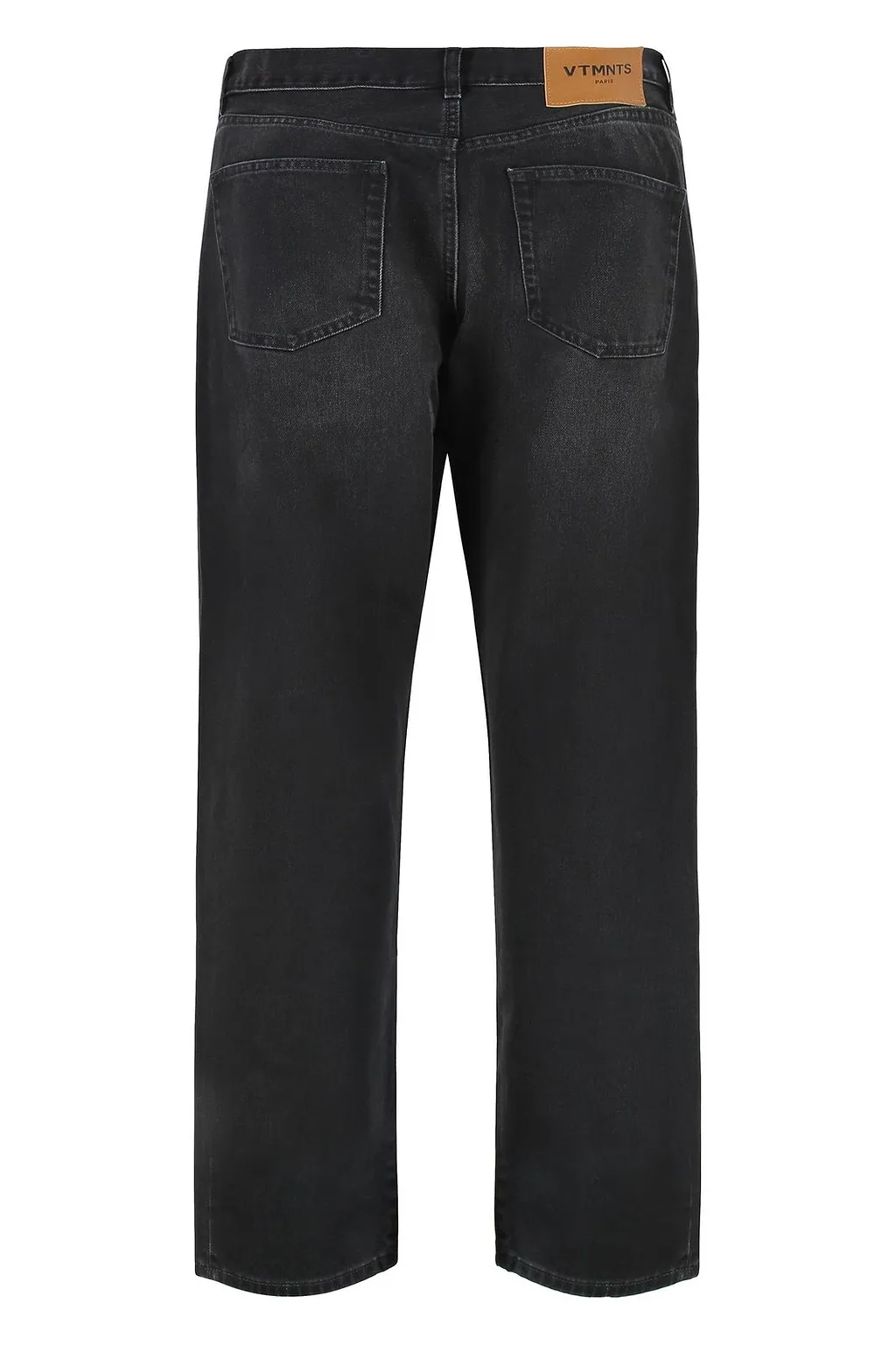 Vetements Logo Printed Straight-Leg Jeans