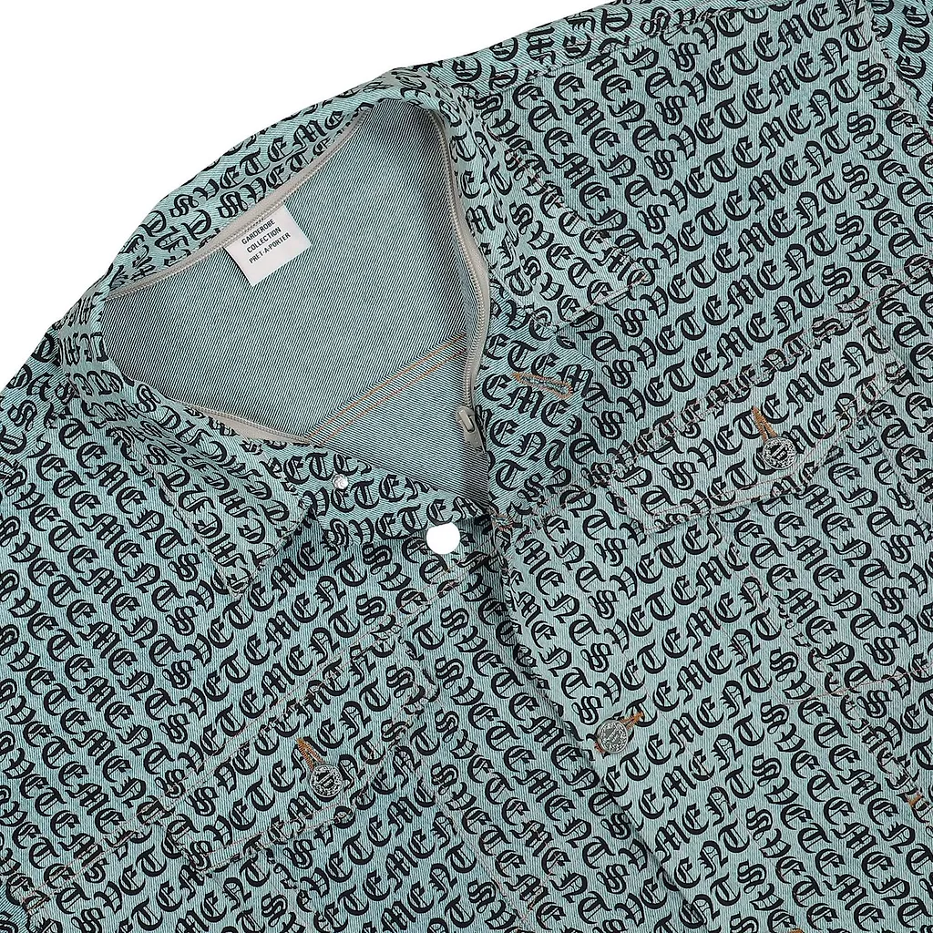 Vetements Monogram-Printed Drawstring Jacket