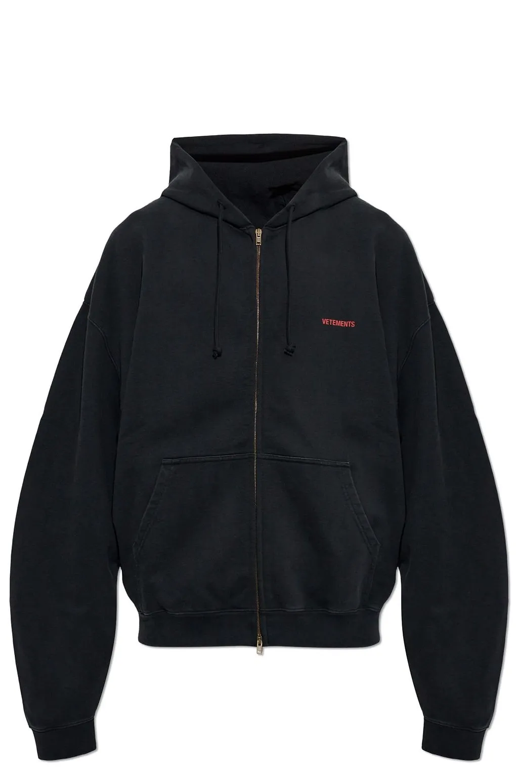 Vetements Oversized Zip-Up Hoodie