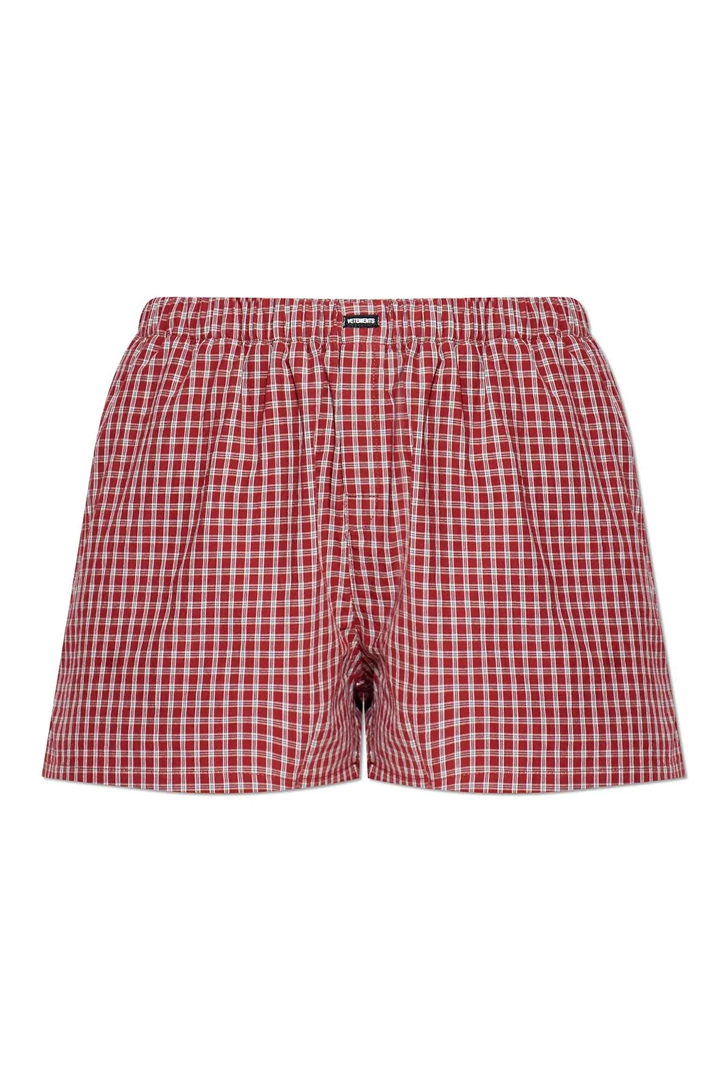 Vetements Plaid Pattern Shorts