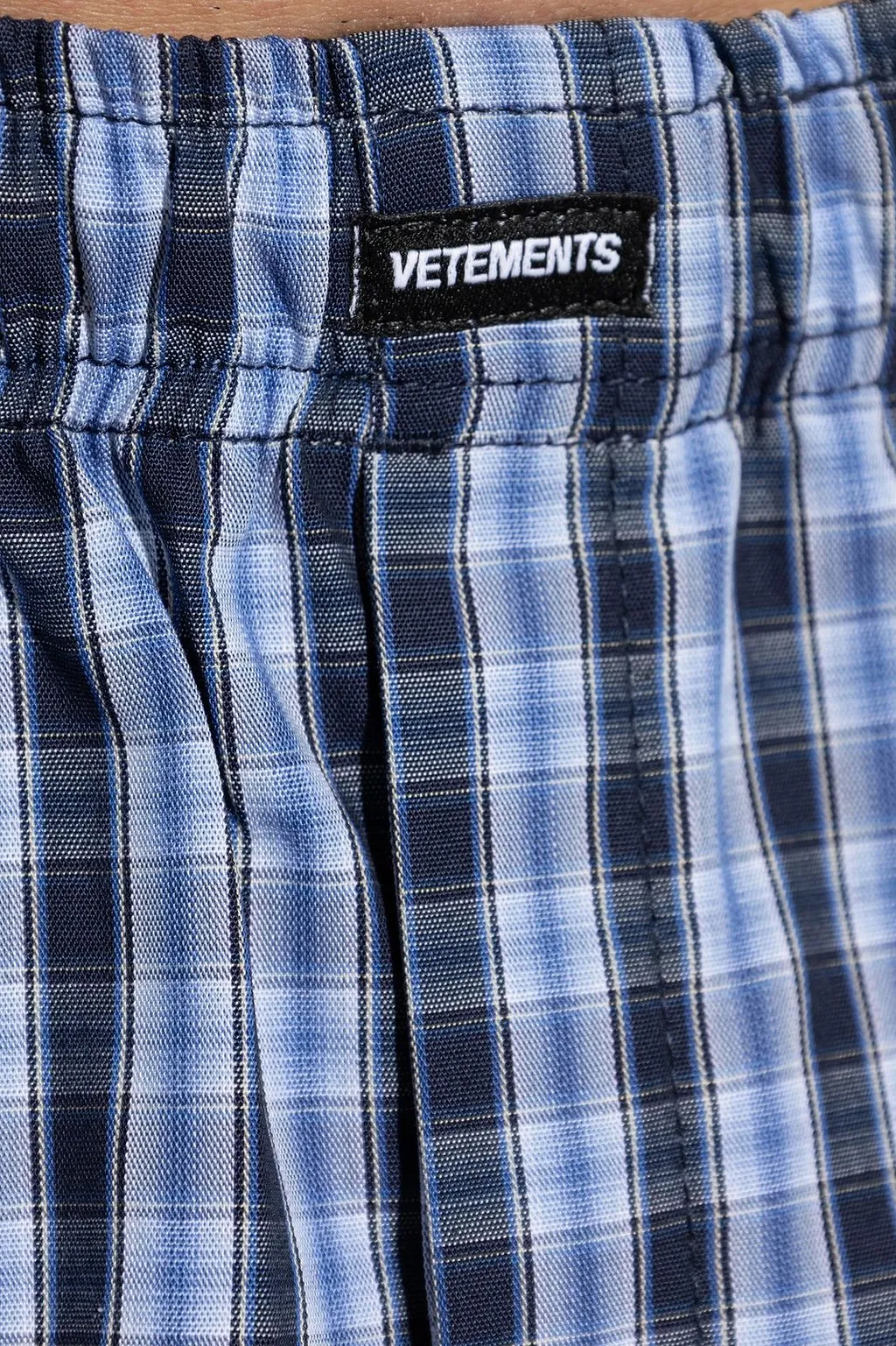 Vetements Plaid Trousers