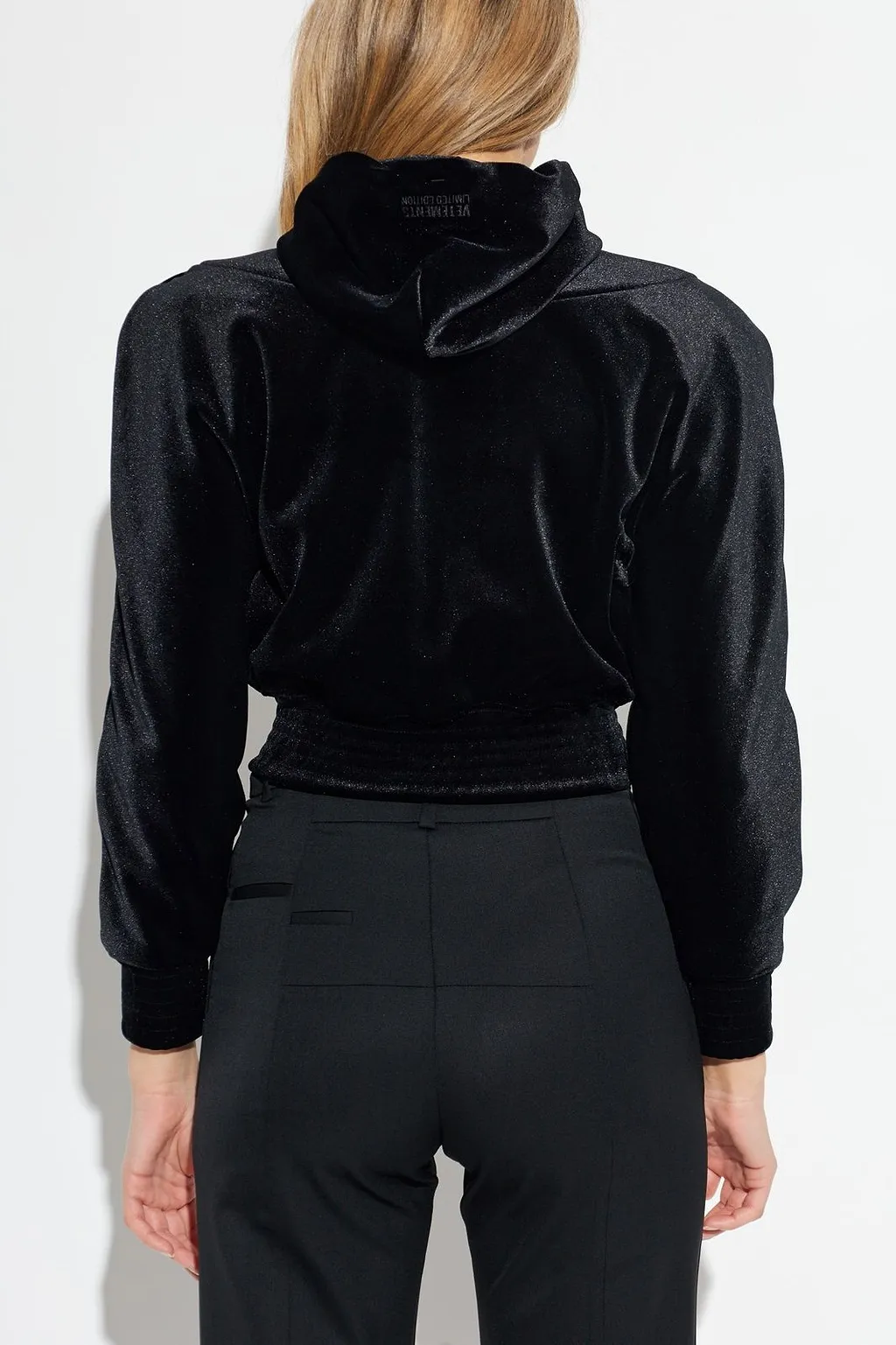 Vetements Shoulder Pads Zipped Hoodie