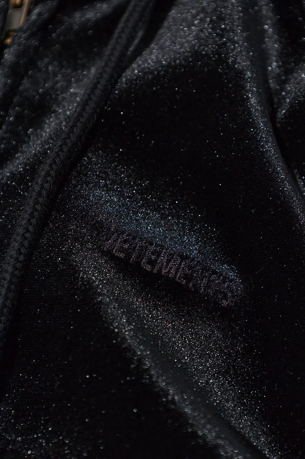 Vetements Shoulder Pads Zipped Hoodie