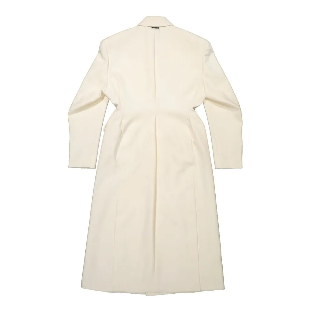 Vetements Reconstructed Double-Breasted V-Neck Coat
